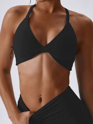 Buttery Soft Twist Front Yoga Bra