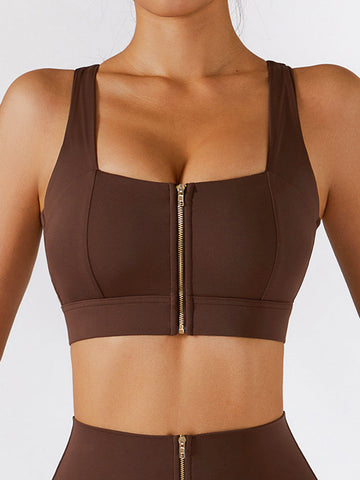 Empowered Zip Front Bra