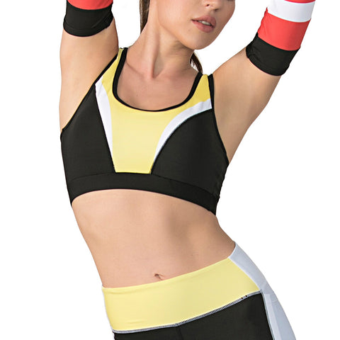 Yoga Tops for Yellow and Black Colors