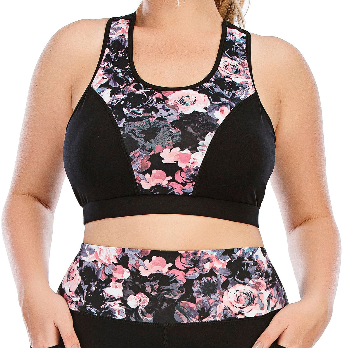 Printed Yoga Gym Tops for High Impact