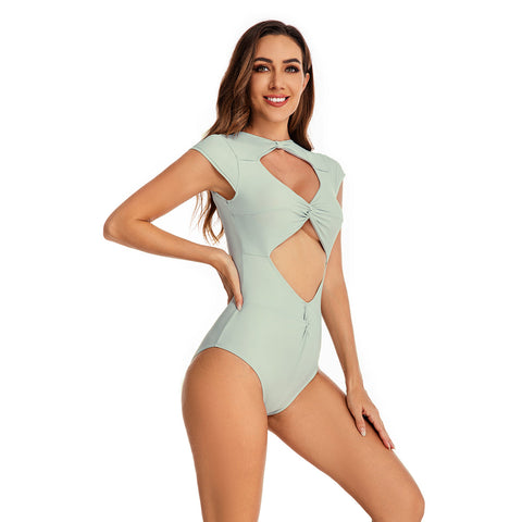 Trajes de baño de surf con mangas cortas Traje de baño