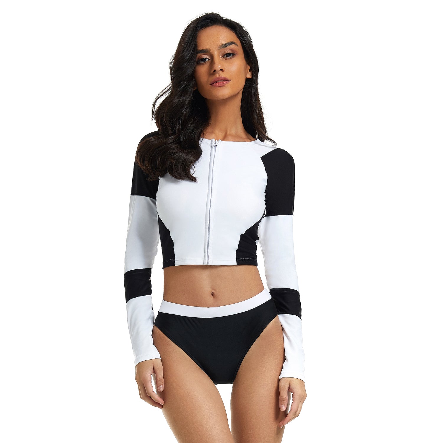 Long Sleeve Surfing Suit for Zipper Swimsuit