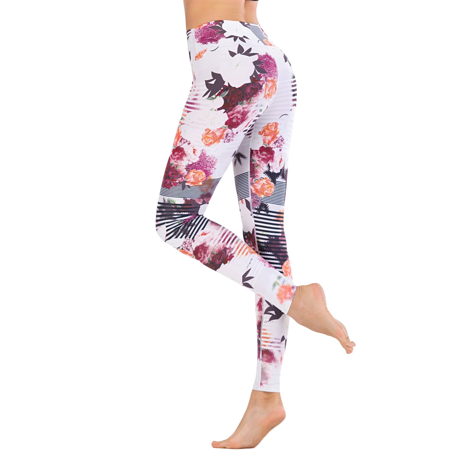 Leggings de cintura alta para imprimir pantalones de yoga