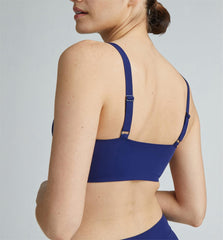 The Invisible Push Up Wireless Bra Blue