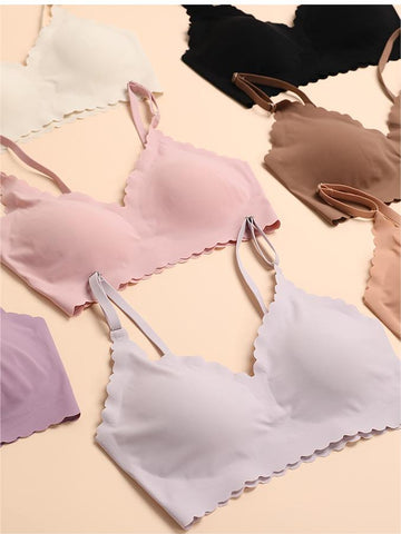 Semicircle Decorative Border Wireless Bra Peru