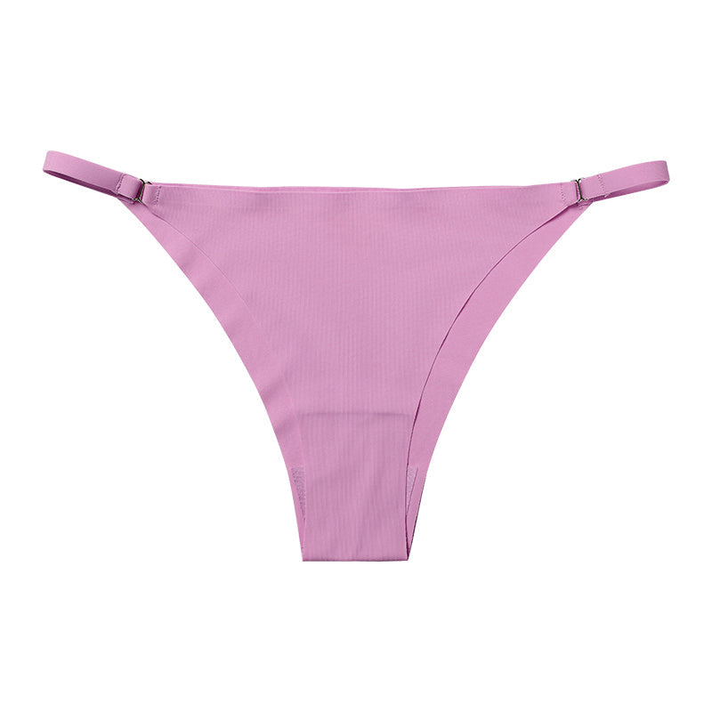 Metal Buckle Thong Panties