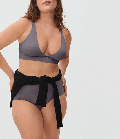 The Invisible Push Up Wireless Bra Grey