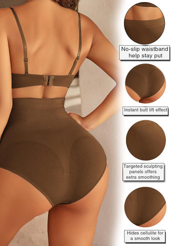 Tanga moldeadora de abdomen Avidlove para bragas de compresión de cintura alta, ropa interior moldeadora de cuerpo 