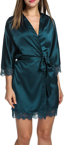 Short Satin Robes