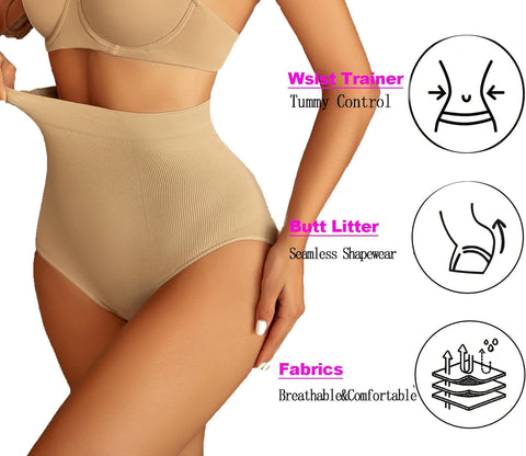 Tanga moldeadora de abdomen Avidlove para bragas de compresión de cintura alta, ropa interior moldeadora de cuerpo 