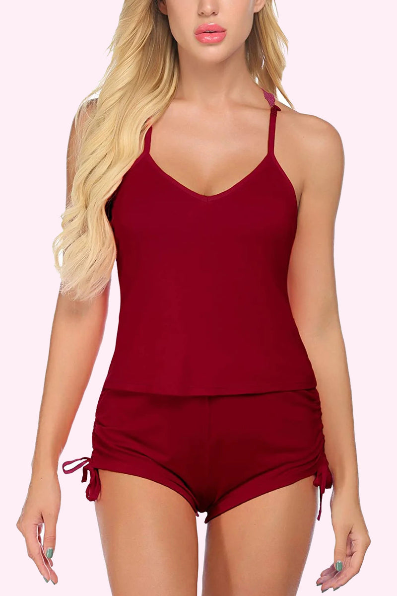 Avidlove Pyjama-Set Nachtwäsche Dessous Nachtwäsche Cami Set mit Shorts 