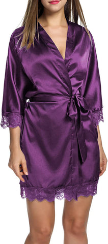 Short Satin Robes