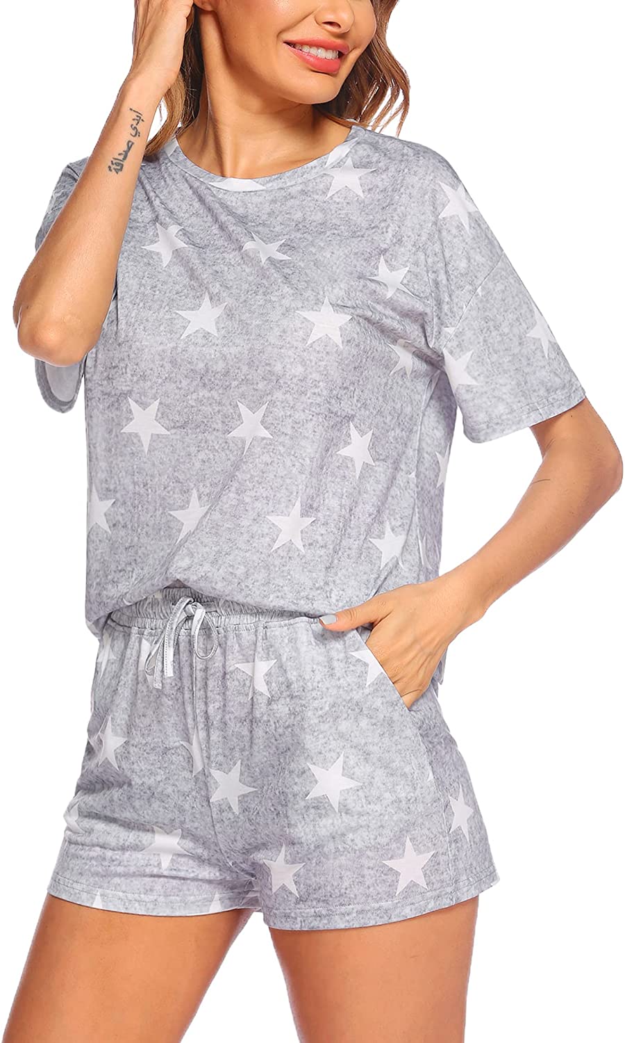 Tie Dye Printed Pajamas Set