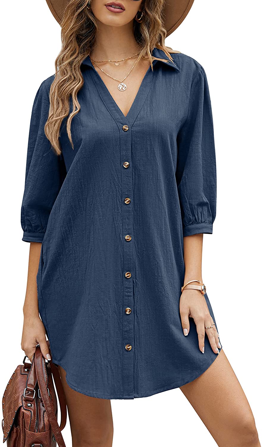 Button Tunic Dress