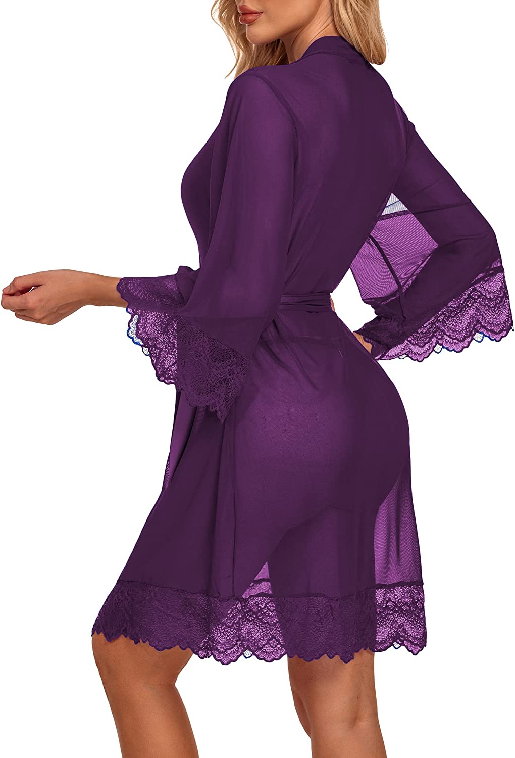 Avidlove Dessous-Robe, Spitze, Kimono, Bademantel, Babydoll, Nachthemd 