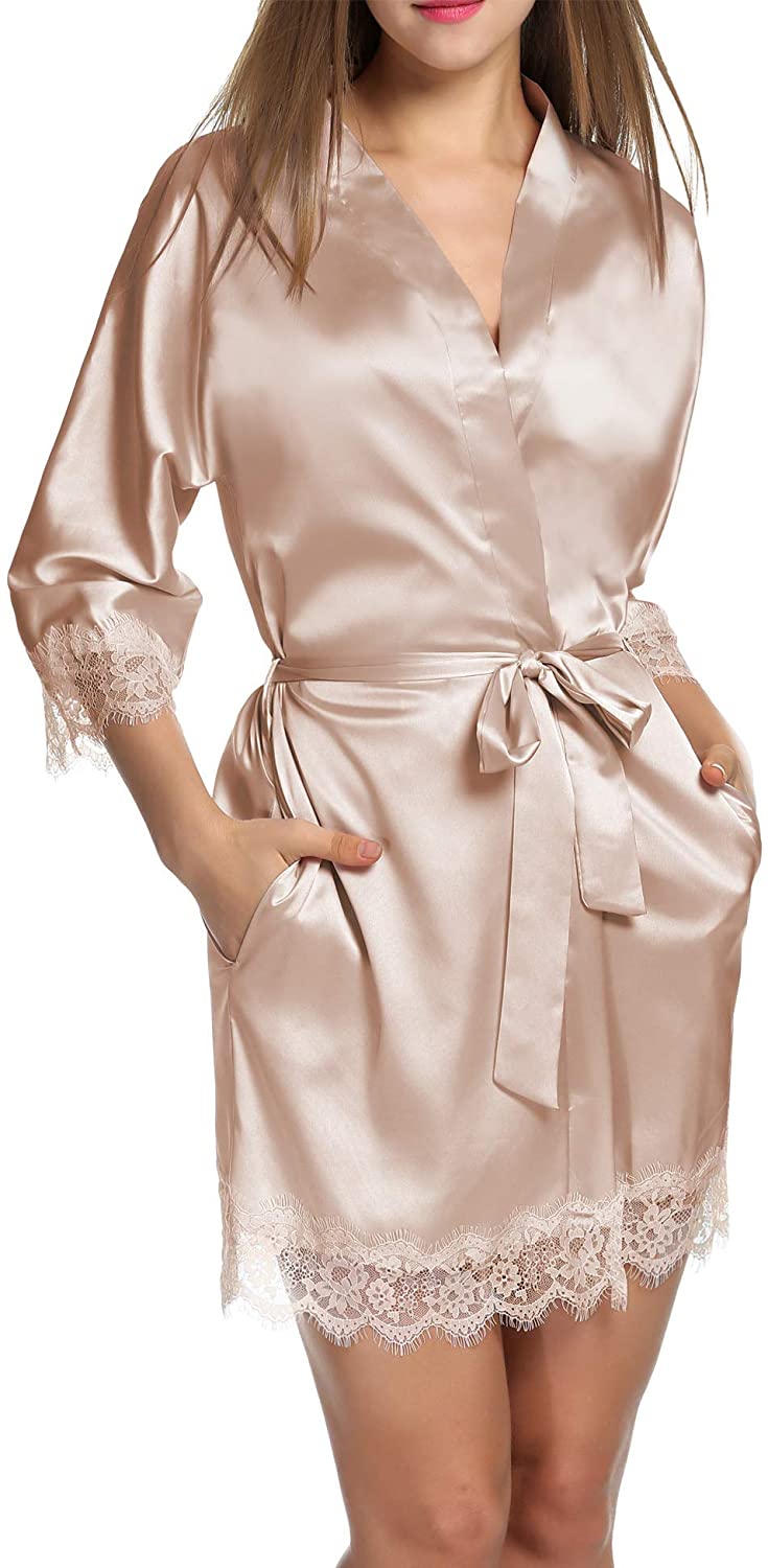 Short Satin Robes