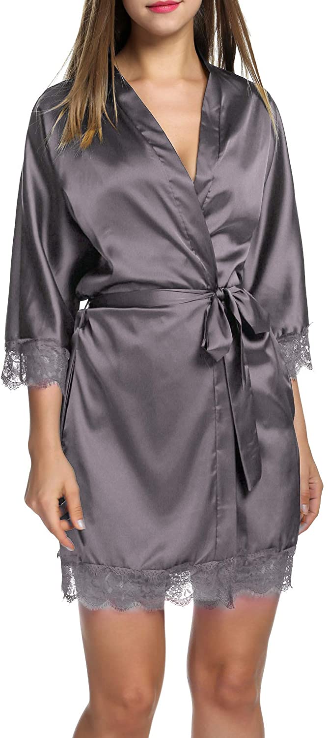 Short Satin Robes