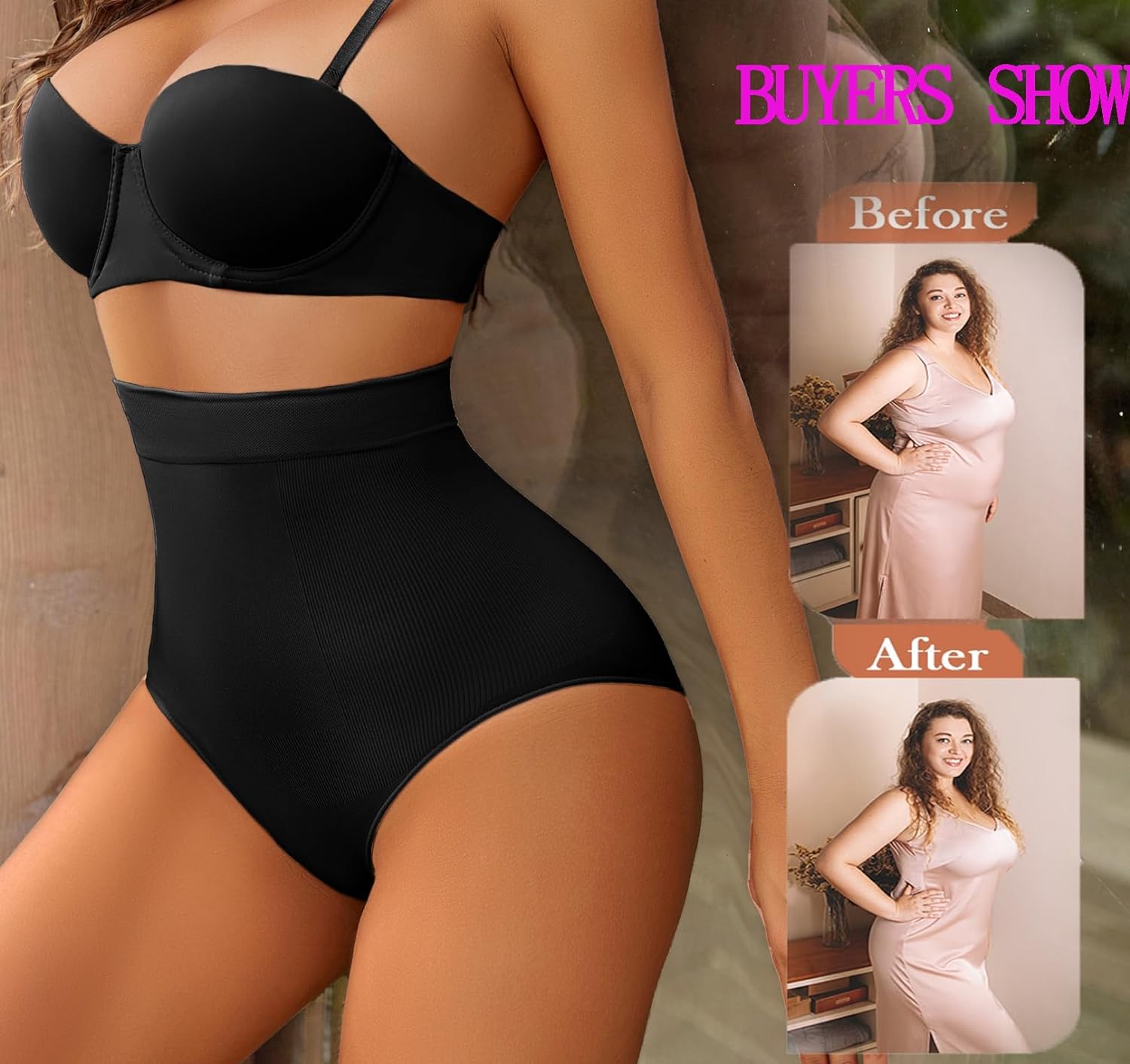 Avidlove Bauchkontrolle Shapewear-Tanga für hohe Taille, Kompressionshöschen, formende Body-Shaper-Unterwäsche 