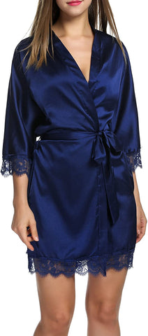 Short Satin Robes