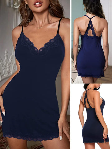 Avidlove Nachtwäsche Chemise Dessous Baumwolle Nachthemden für Frauen 