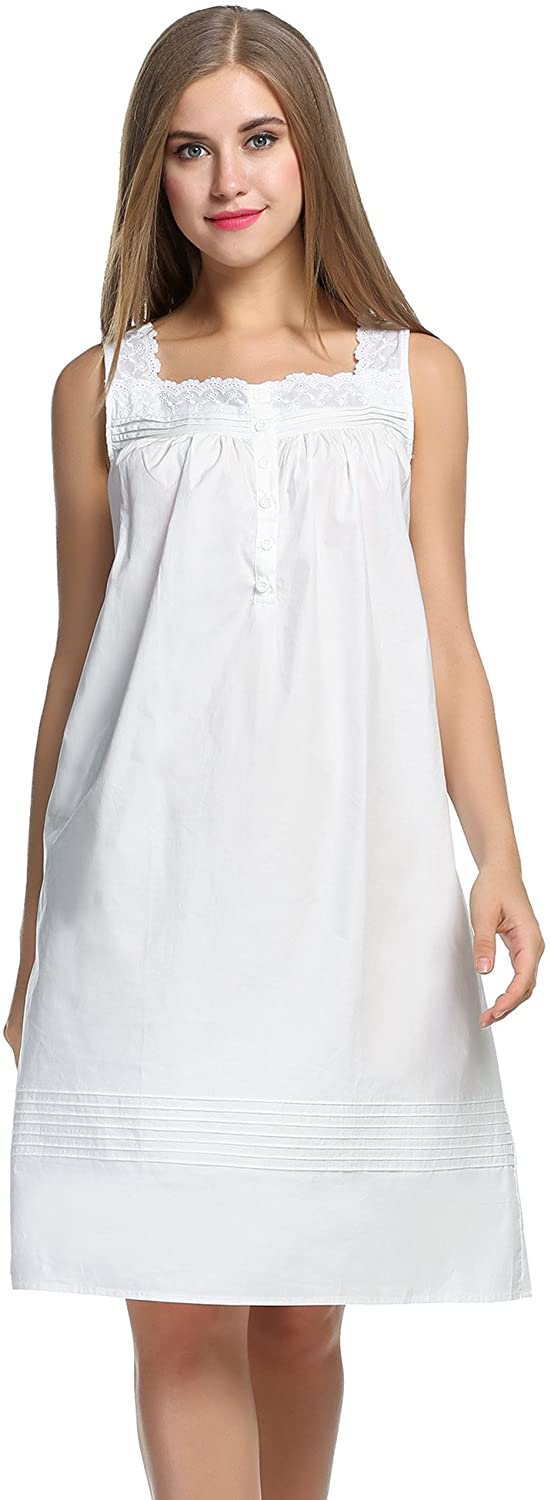 Cotton Sleeveless Nightdress