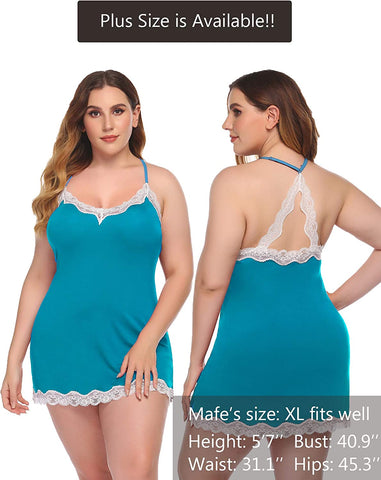 Avidlove Sleepwear Chemise Lingerie Cotton Nightgowns For Women