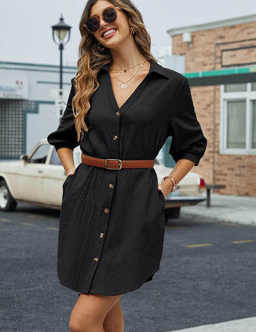 Button Tunic Dress