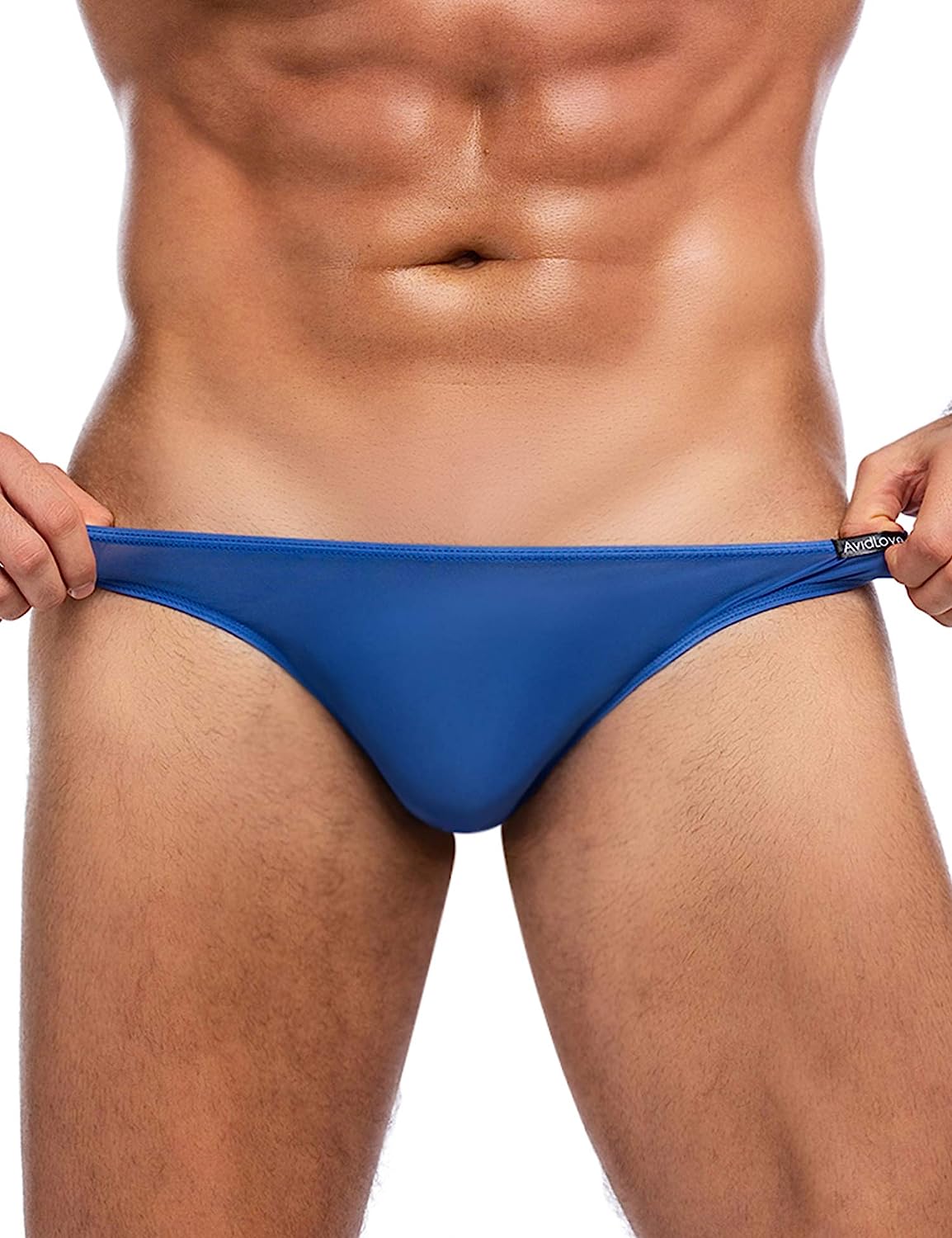 Avidlove Underwear Herren-Bikinislips, 4er-Pack, klassisch, niedrig geschnitten, dehnbar, mit Hüfte 