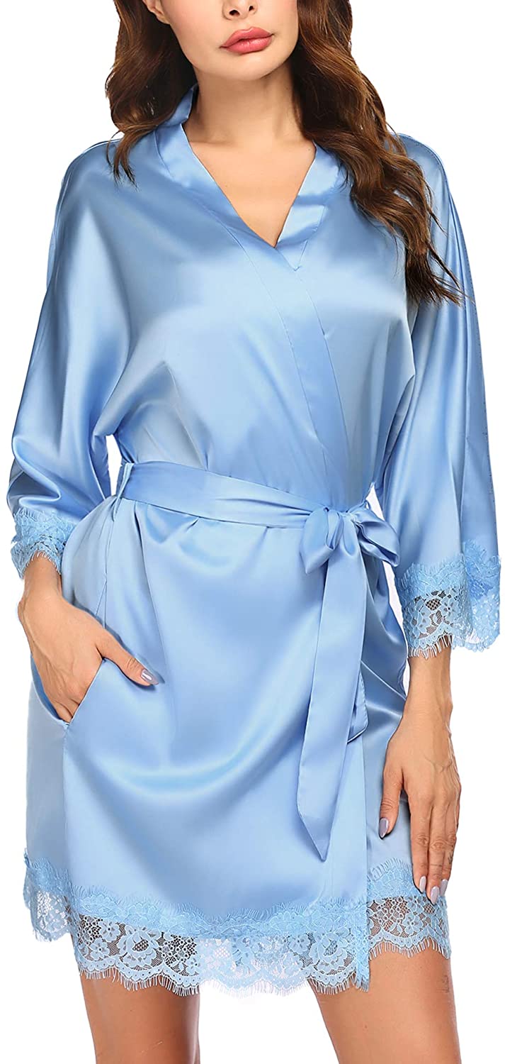 Short Satin Robes