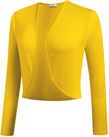 Long Shrug Bolero Cardigan