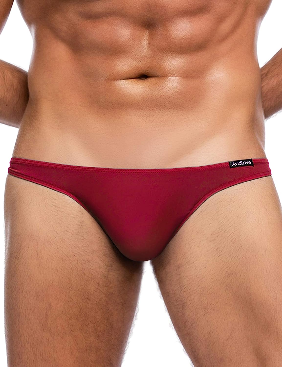 Avidlove Underwear Herren-Bikinislips, 4er-Pack, klassisch, niedrig geschnitten, dehnbar, mit Hüfte 