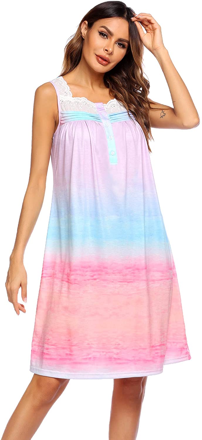 Cotton Sleeveless Nightdress