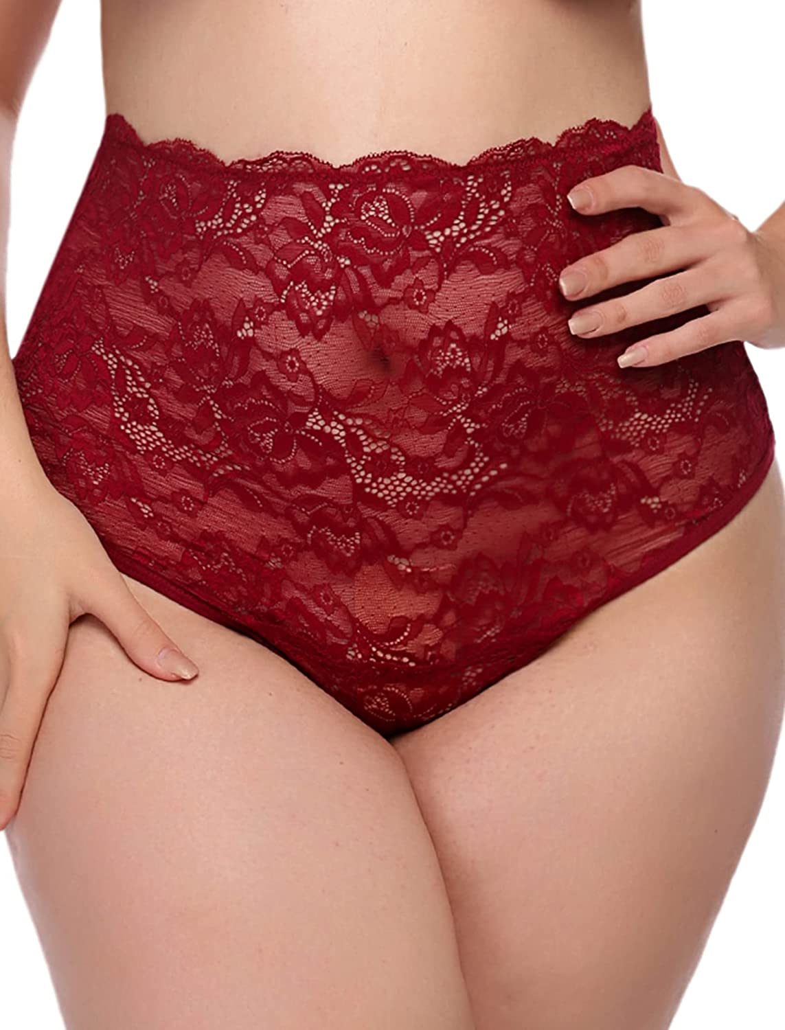 Avidlove Underwear Invisible Seamless Hipster Lace Underwear Full Coverage Panties