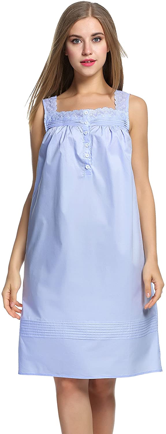 Cotton Sleeveless Nightdress