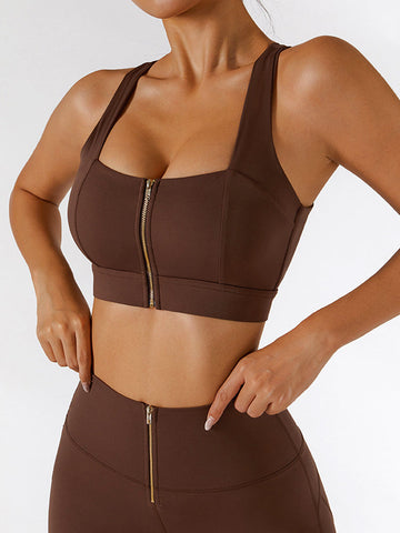 Empowered Zip Front Bra