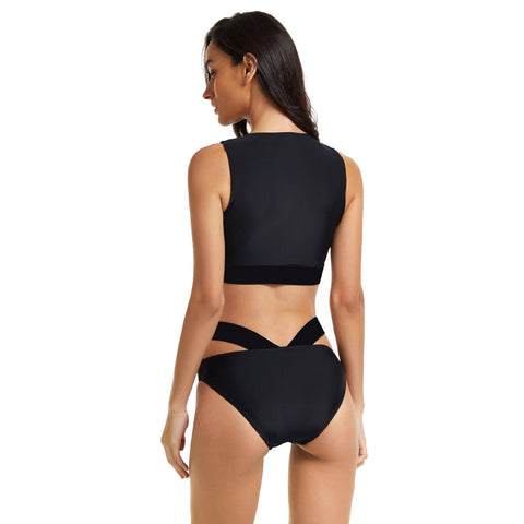 Bathing Suit for Black Bikini Set High Waist Bikini