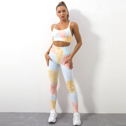 Tie Dye Sports Bra & Leggings