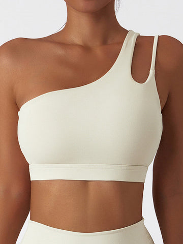 Air Cloud Cutout One-Shoulder-Sport-BH