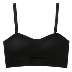 Non-Slip Strapless Invisible Push-up Front Buckle Wireless Bra