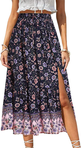 Floral Midi Skirt