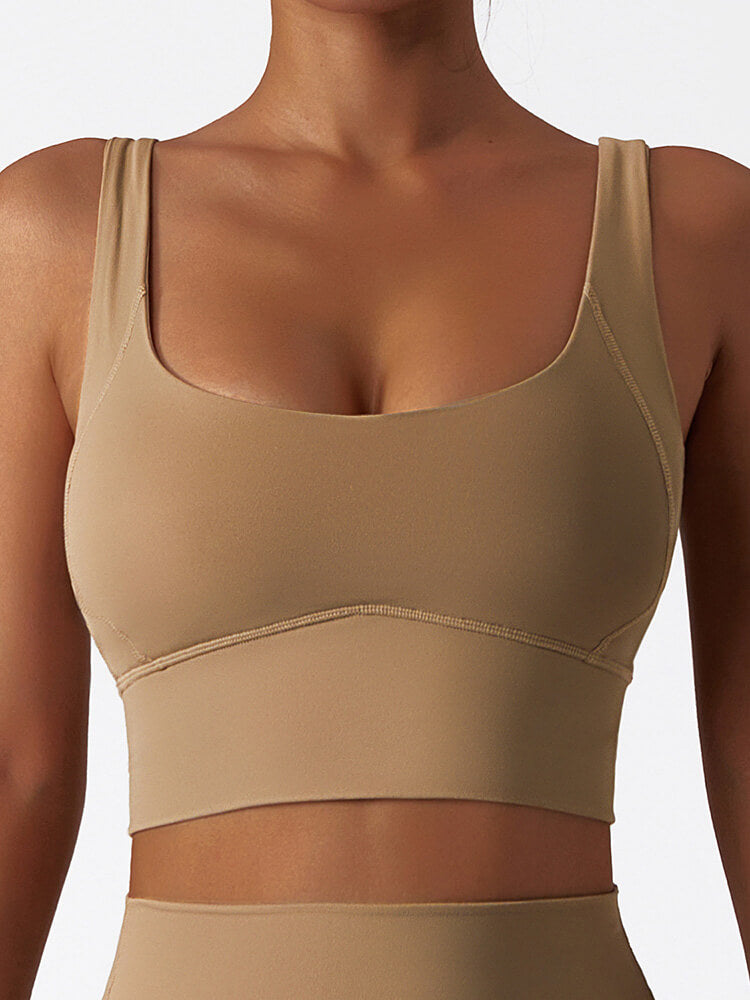 Air Cloud Wide Strap Open Back Sports Bra