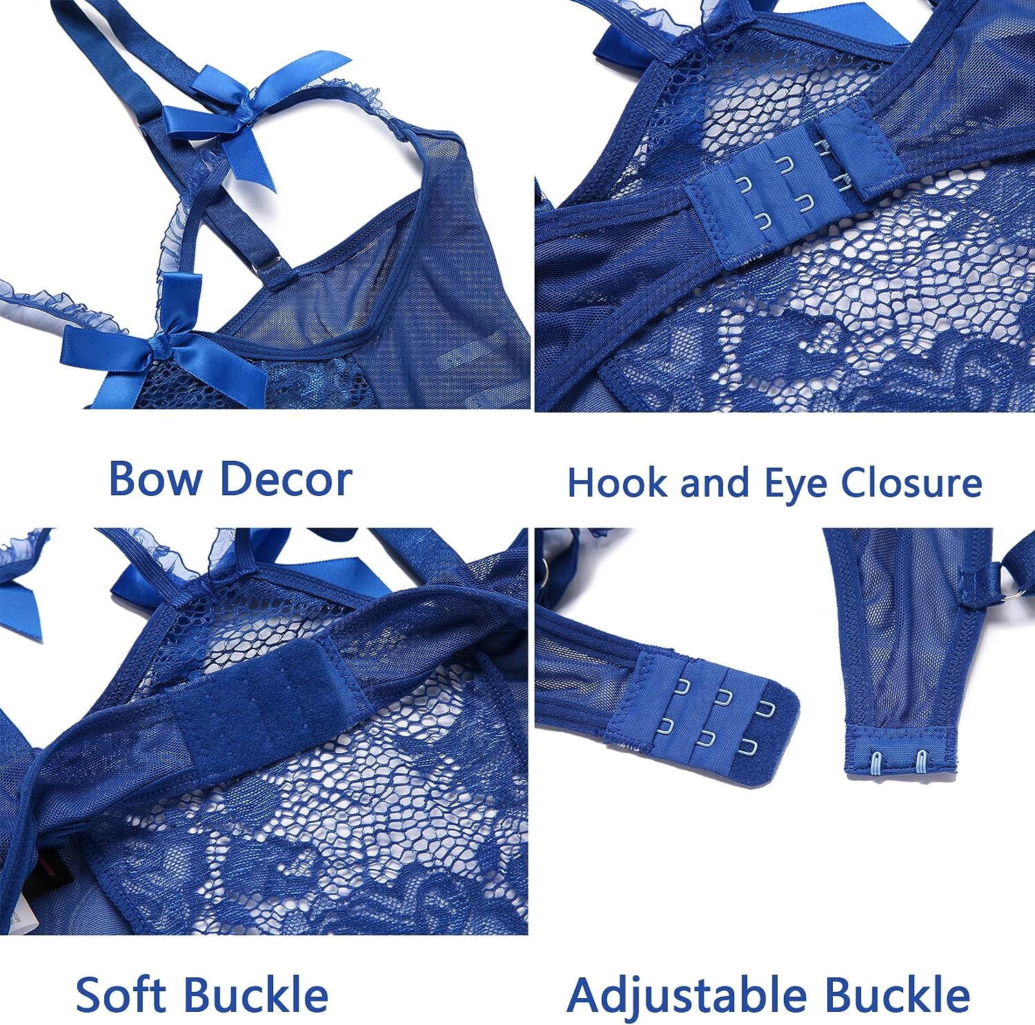 Avidlove Ouvert-Dessous-Outfits für einteilige Dessous, Spitze, Babydoll, Mini-Body 