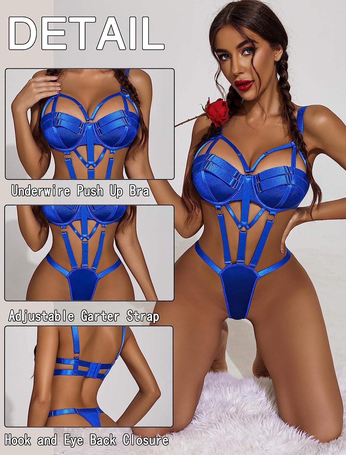 Avidlove Bondaged Lingerie Set Underwired Push Up Teddy Lingerie One P Avidlove Bondaged Lingerie Set Underwired Push Up Teddy Lingerie One P