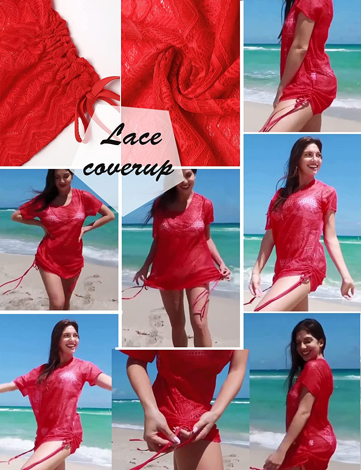 Avidlove Cover Ups for Swimwear Beach Coverups Lace Bikini Beachwear