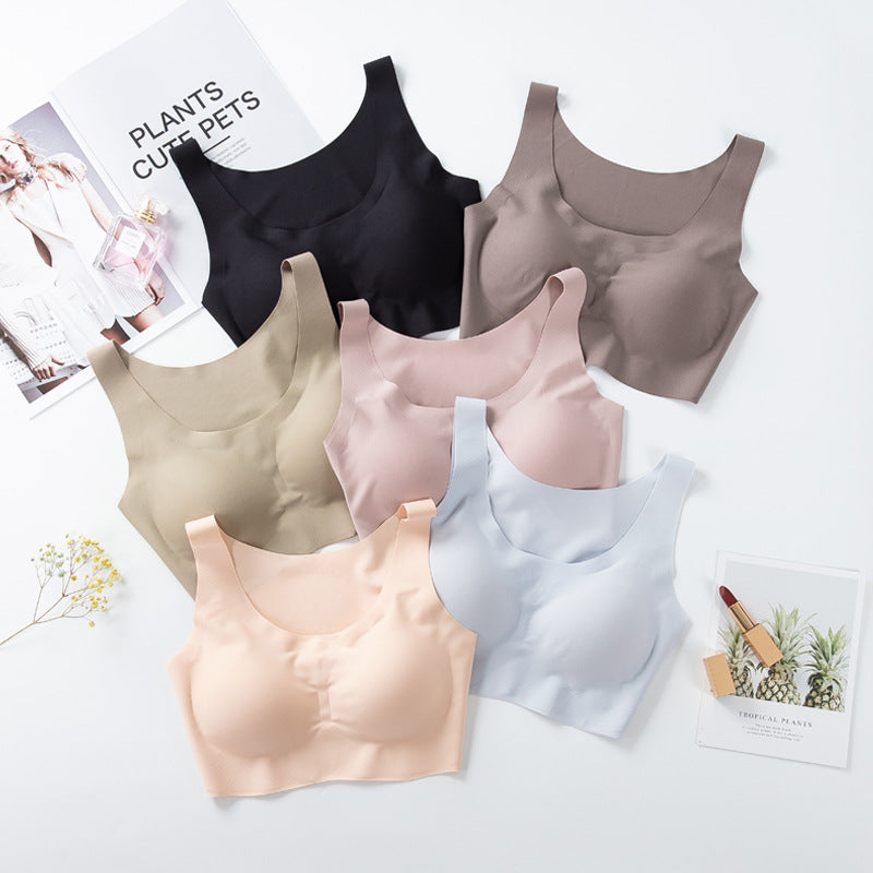 Ice Silk Breathable Wireless Tank Bra