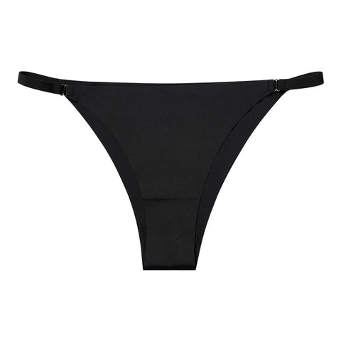 Metal Buckle Thong Panties