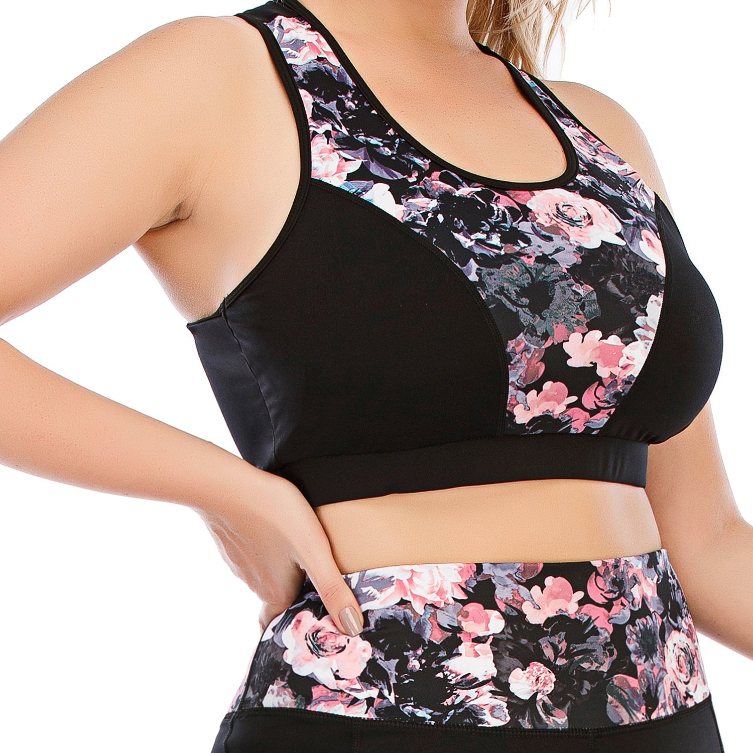 Printed Yoga Gym Tops for High Impact