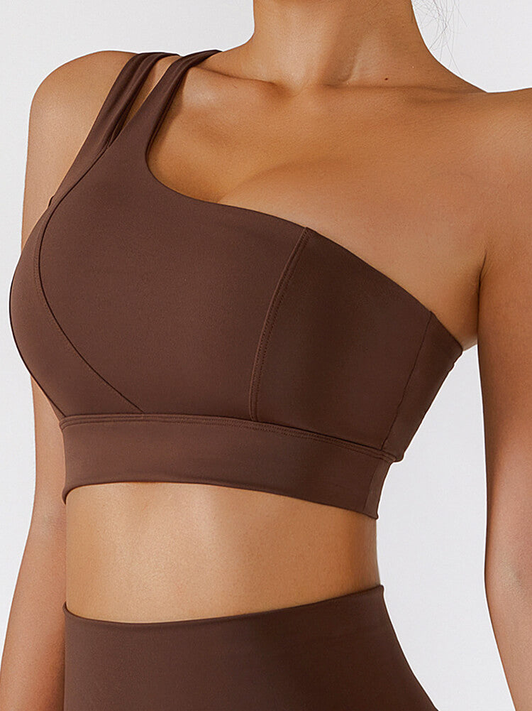 Empowered One Shoulder Sports Bra