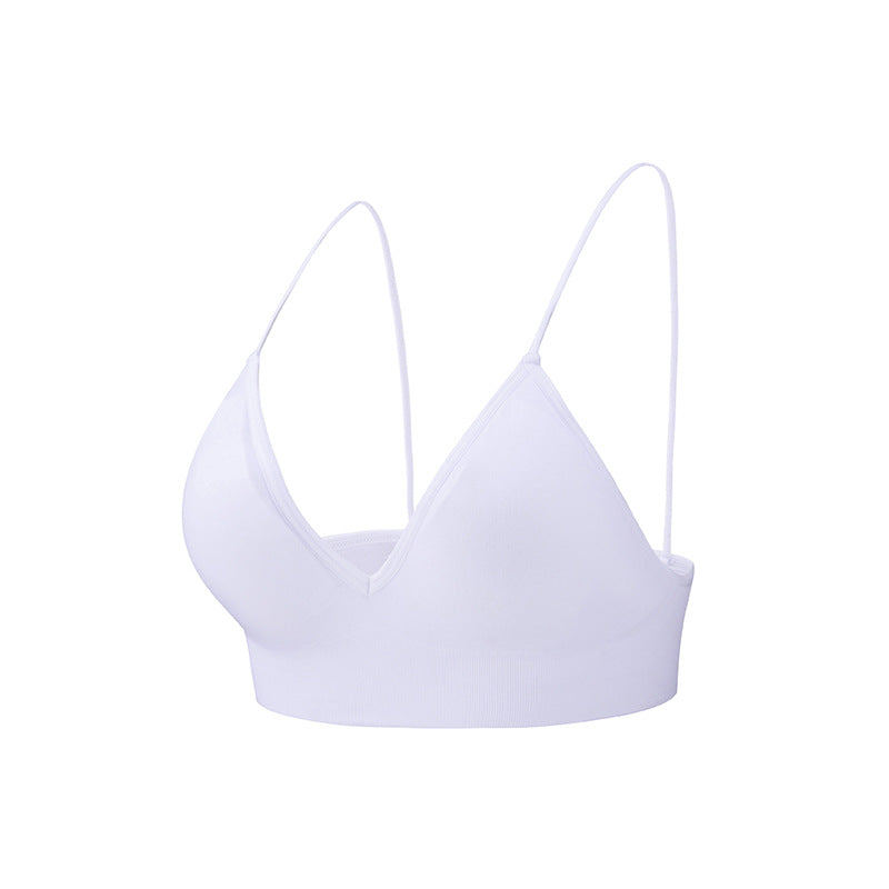 High Elasticity Spaghetti Straps Triangle Yoga Bra