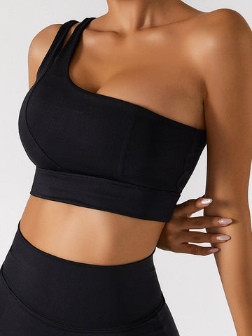 Empowered One Shoulder Sports Bra